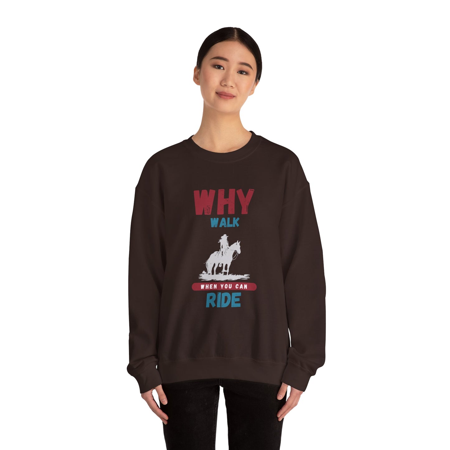 Why Walk Horse Crewneck Sweatshirt