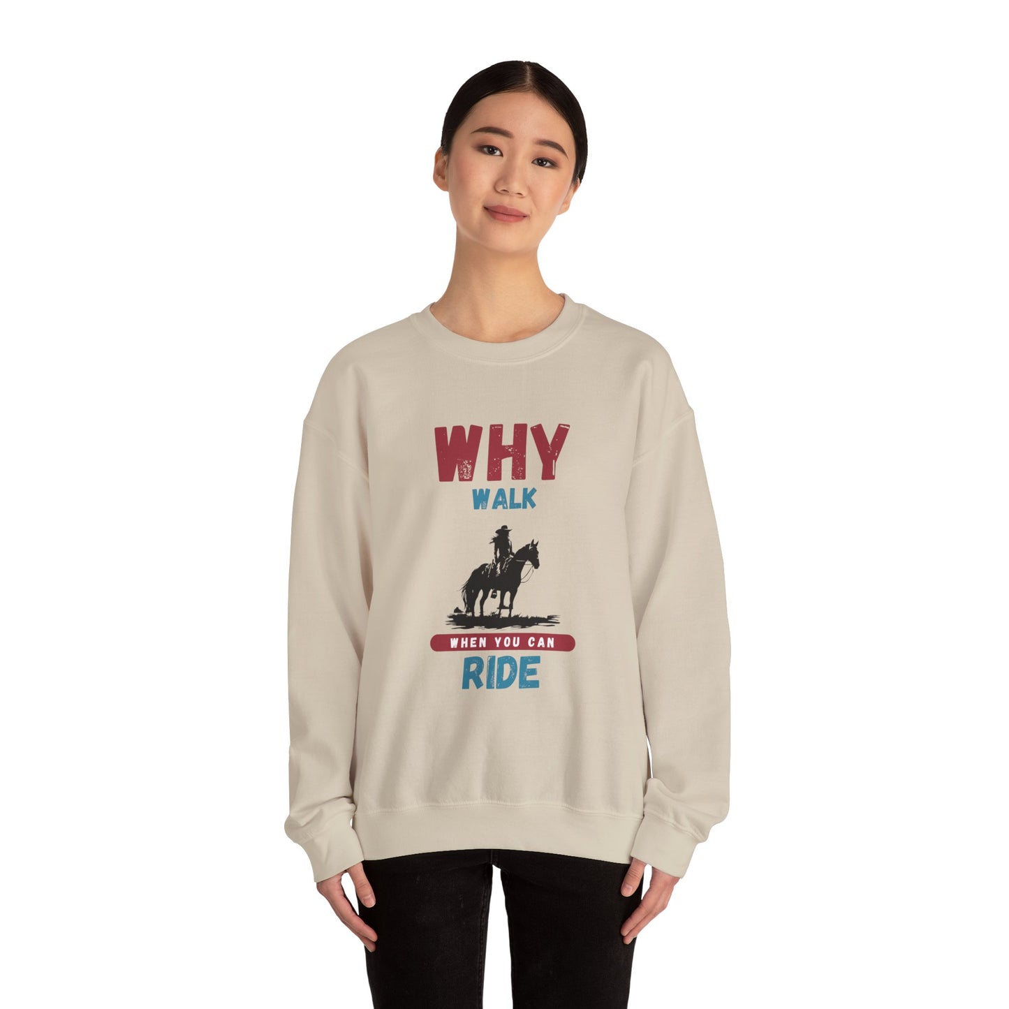 Why Walk Horse Crewneck Sweatshirt