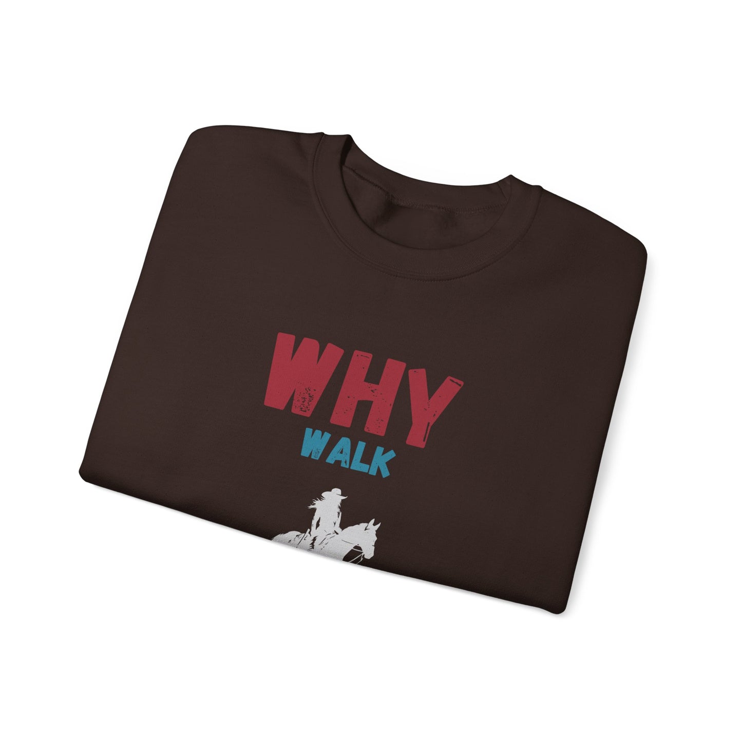 Why Walk Horse Crewneck Sweatshirt