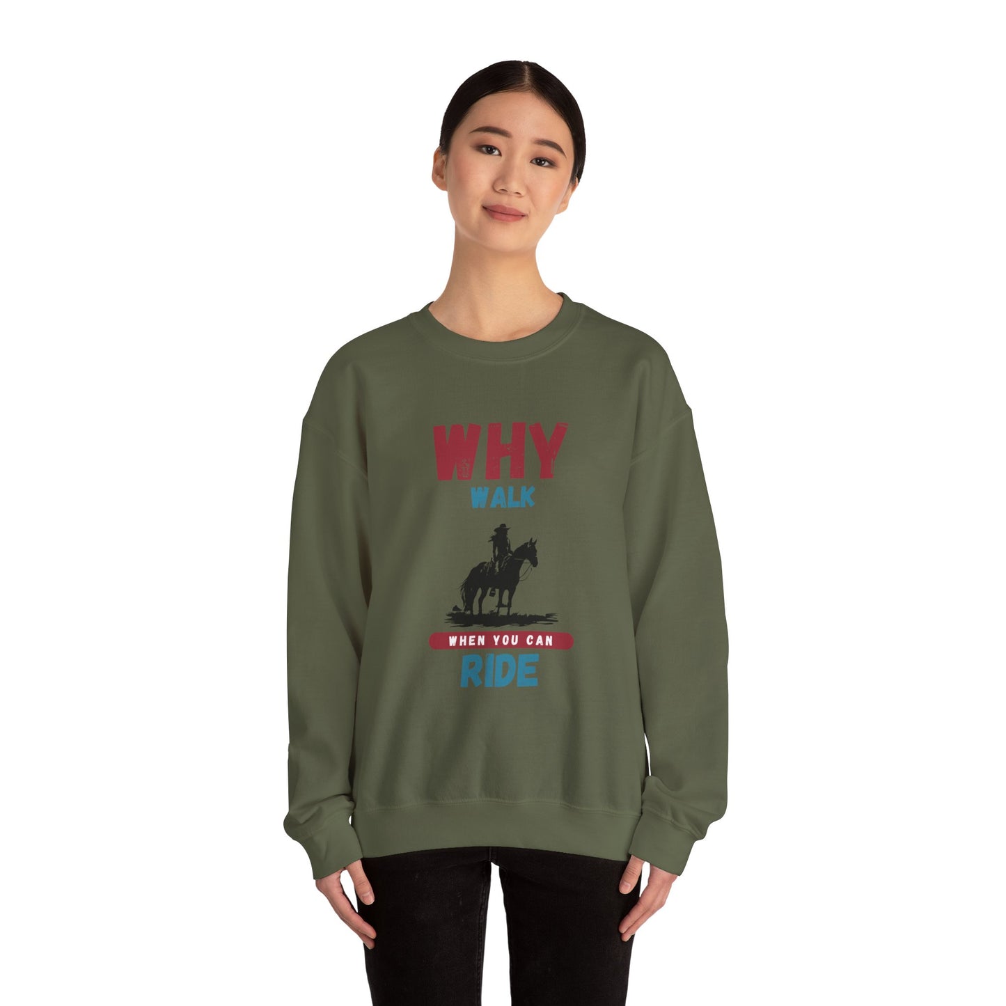 Why Walk Horse Crewneck Sweatshirt