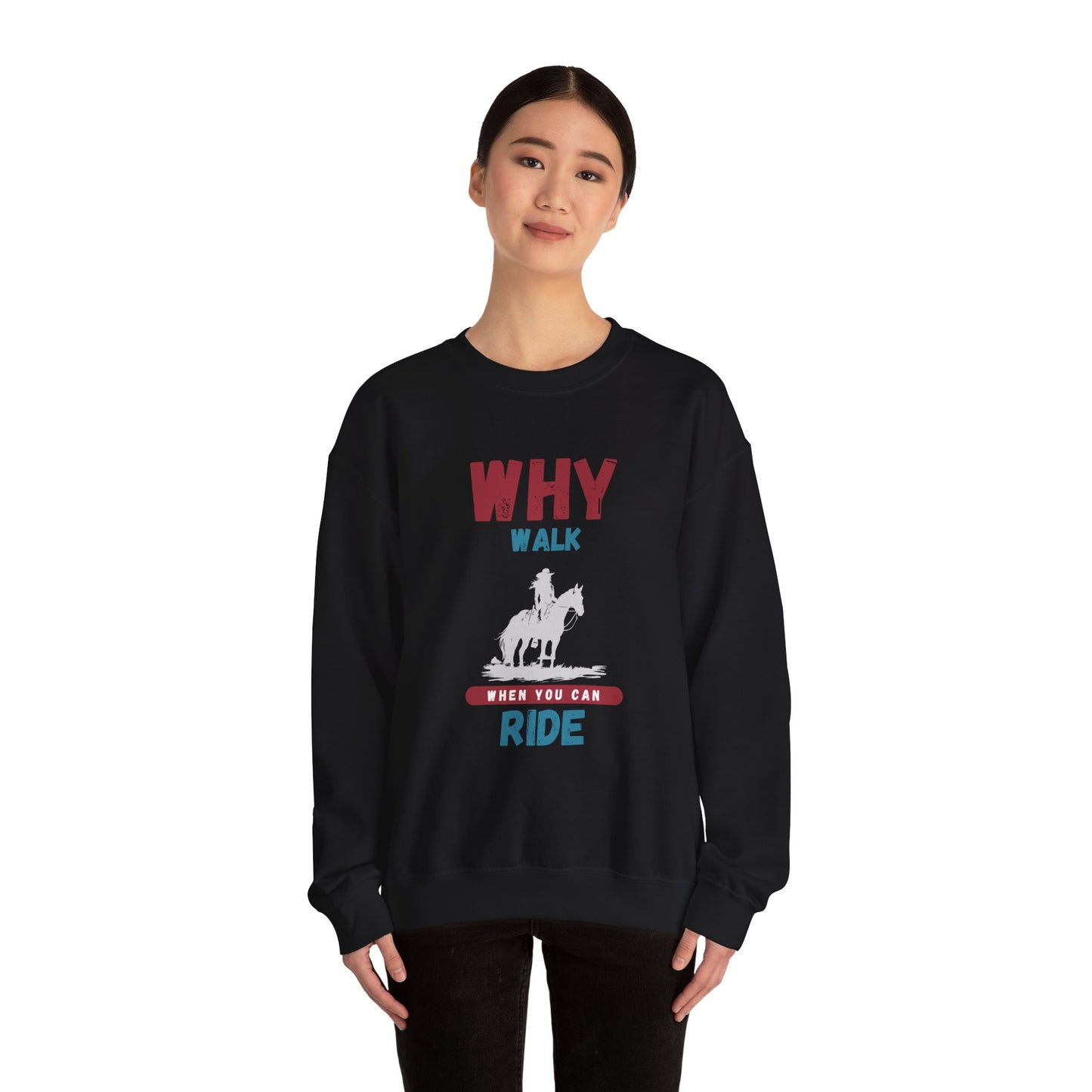 Why Walk Horse Crewneck Sweatshirt