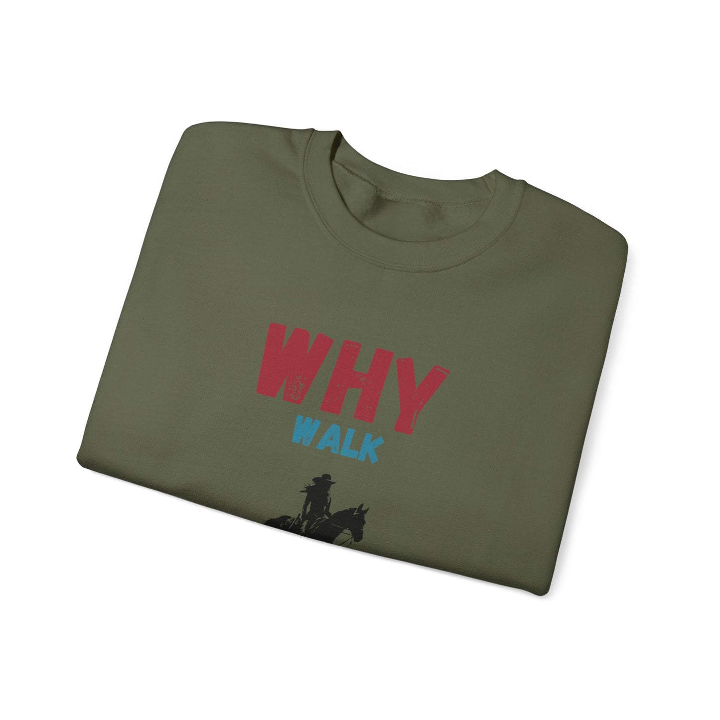 Why Walk Horse Crewneck Sweatshirt