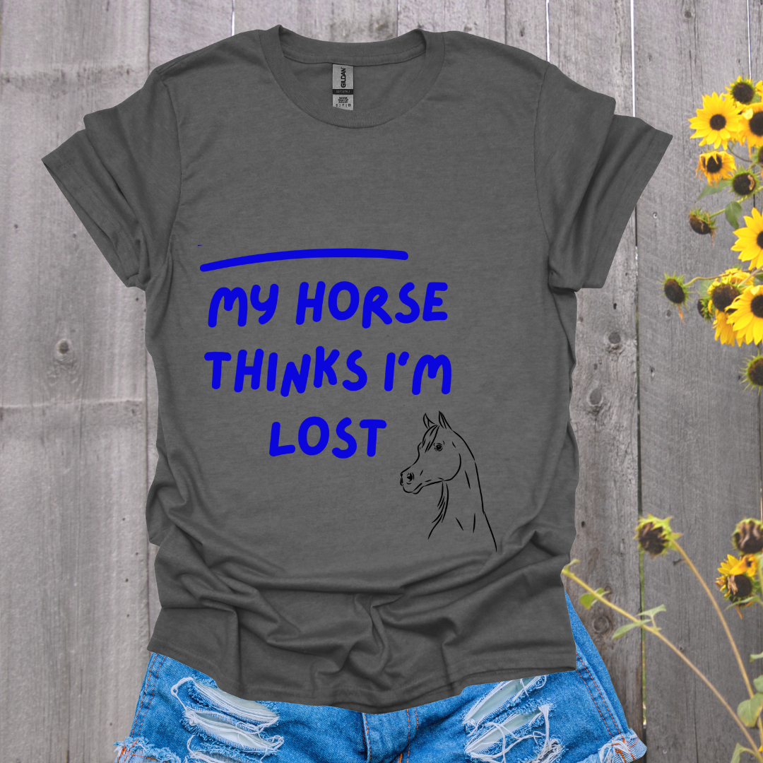 My Horse Thinks I'm Lost Endurance Rider Softstyle T-Shirt