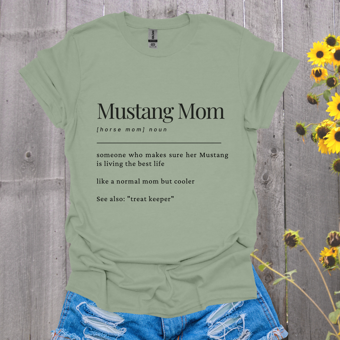 Mustang Mom Horse T-shirt