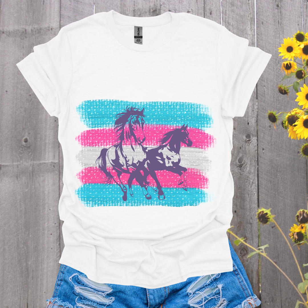 Trans Flag Horse T-Shirt