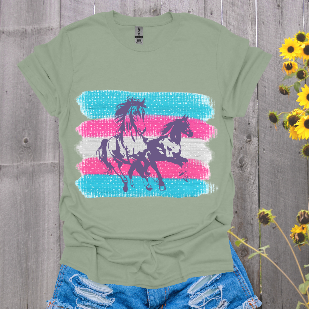 Trans Flag Horse T-Shirt