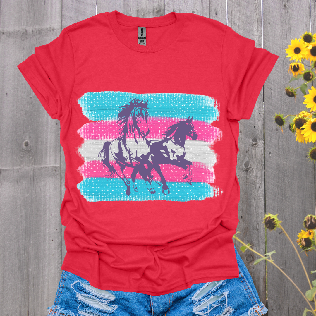 Trans Flag Horse T-Shirt