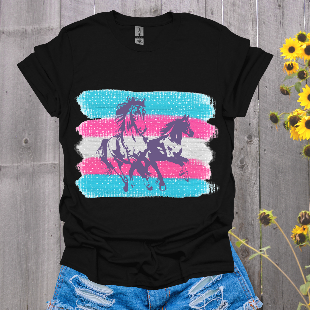 Trans Flag Horse T-Shirt