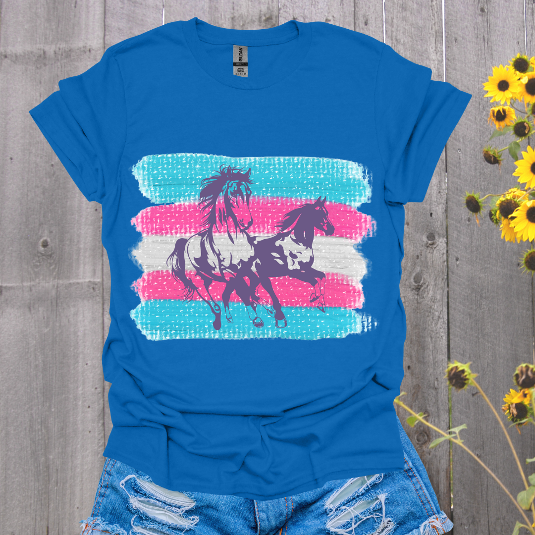 Trans Flag Horse T-Shirt