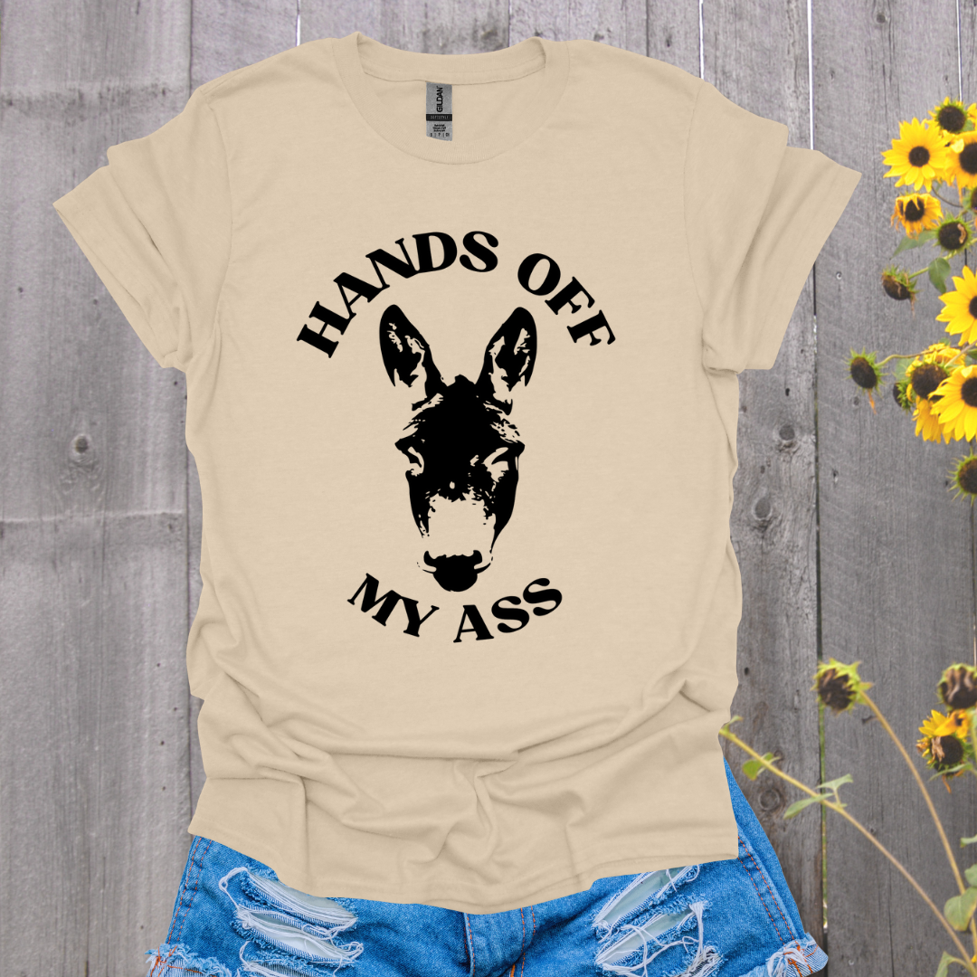 Hands Off Donkey T-shirt