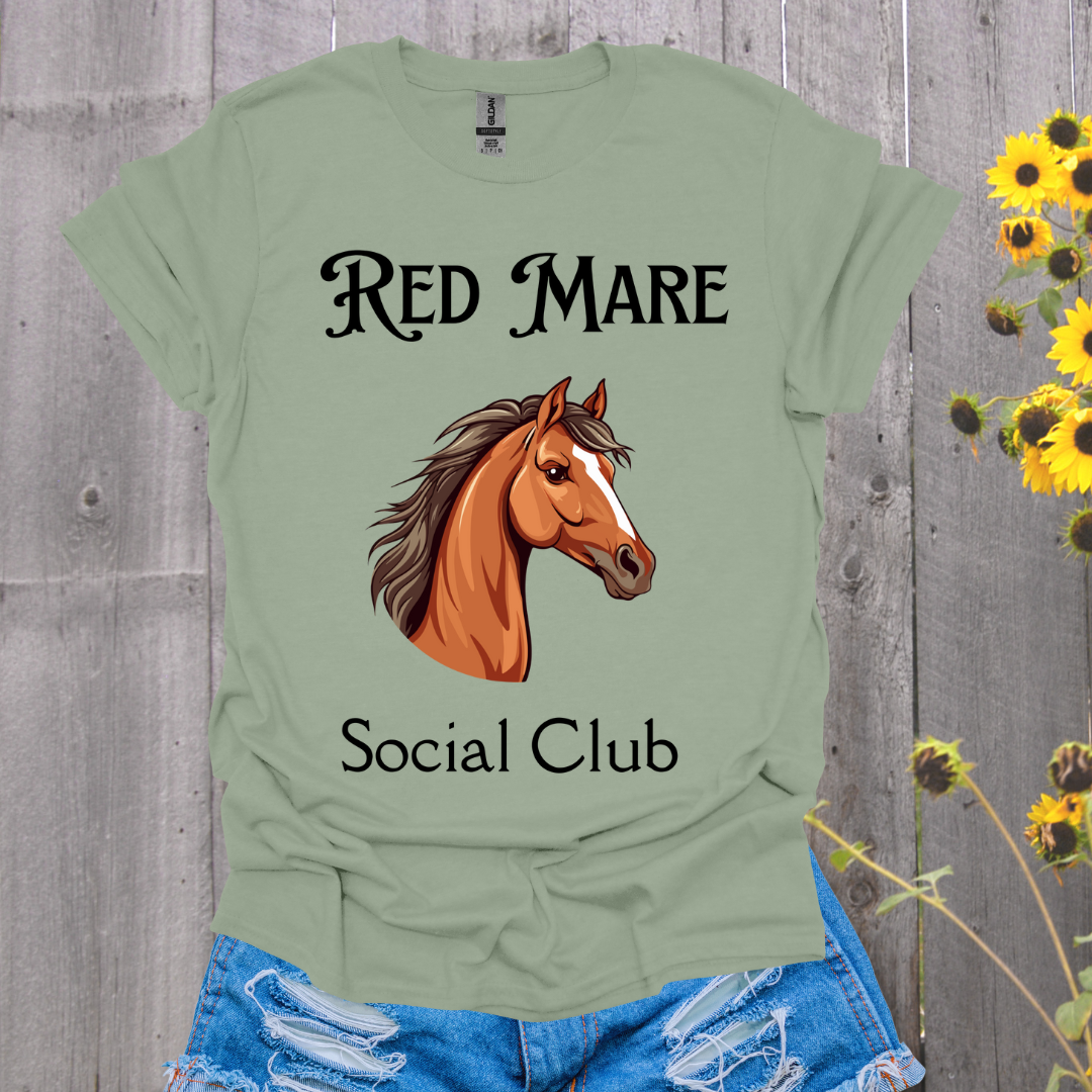 Red Mare Social Club Horse T-Shirt