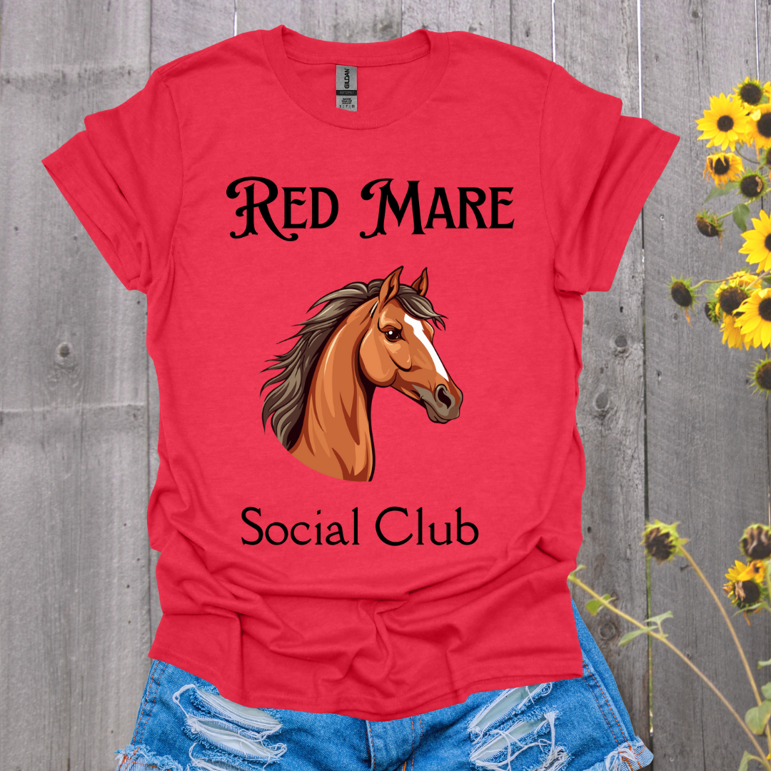 Red Mare Social Club Horse T-Shirt