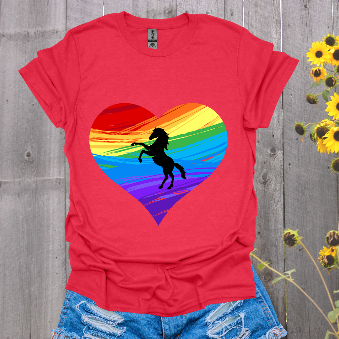 Rainbow Horse T-Shirt - Unisex Softstyle