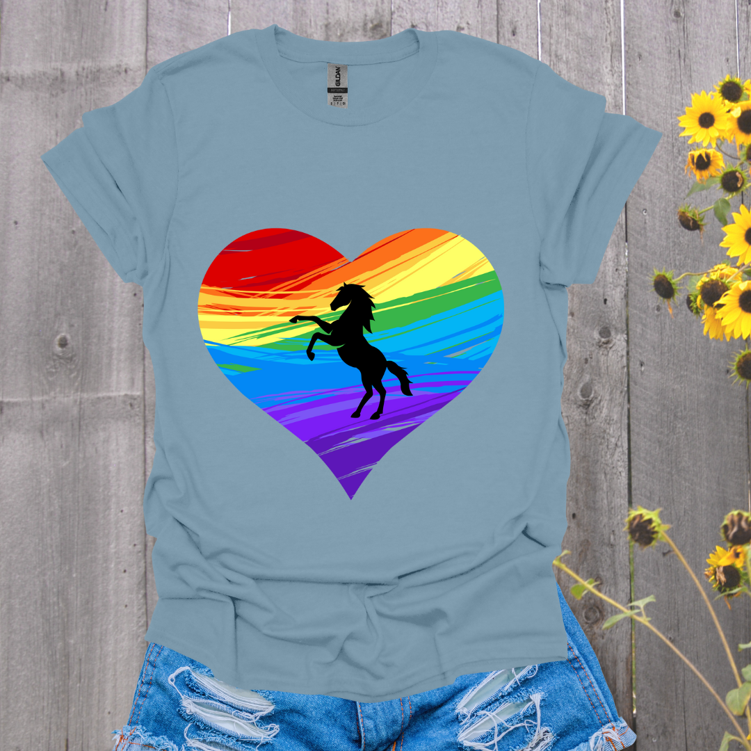 Rainbow Horse T-Shirt - Unisex Softstyle