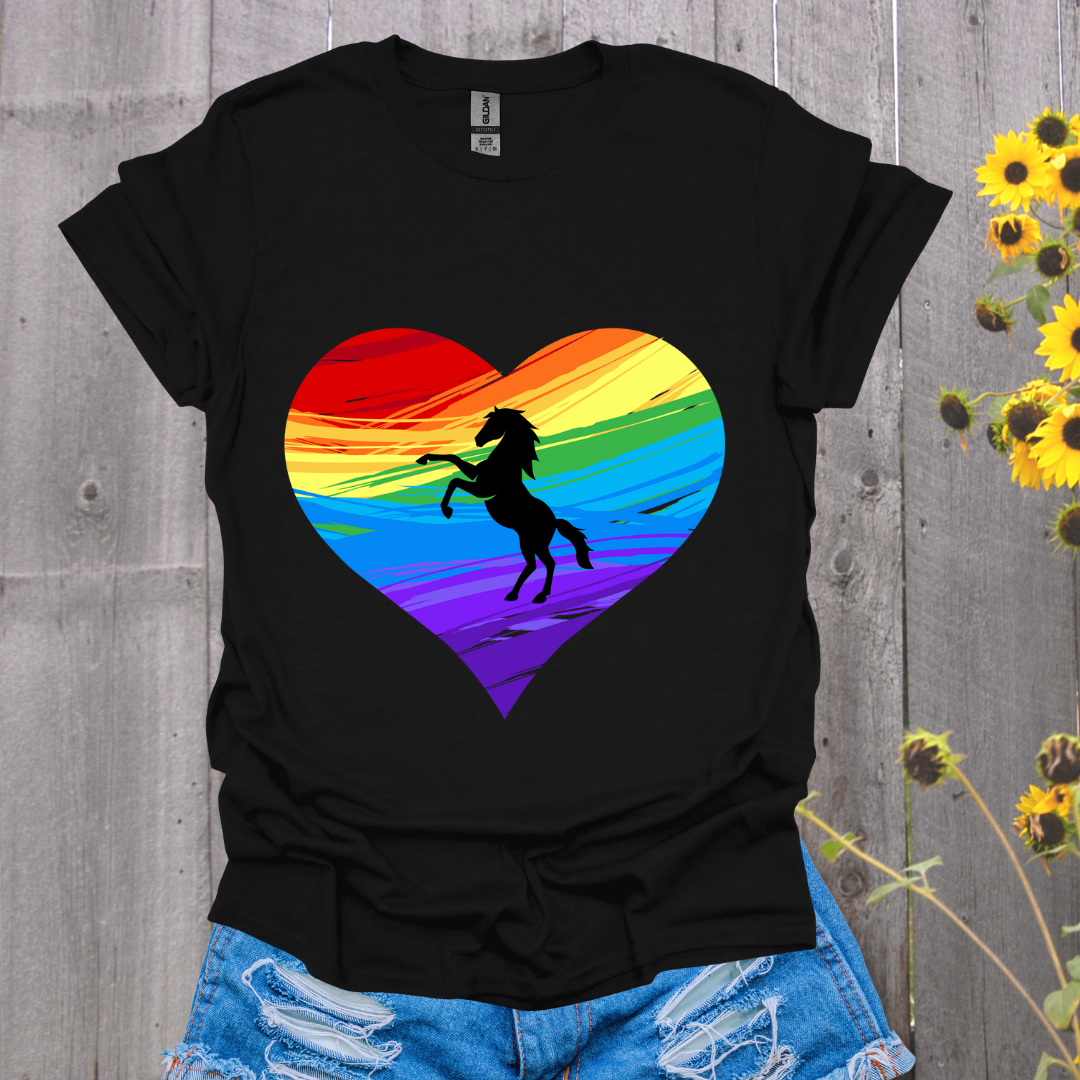Rainbow Horse T-Shirt - Unisex Softstyle