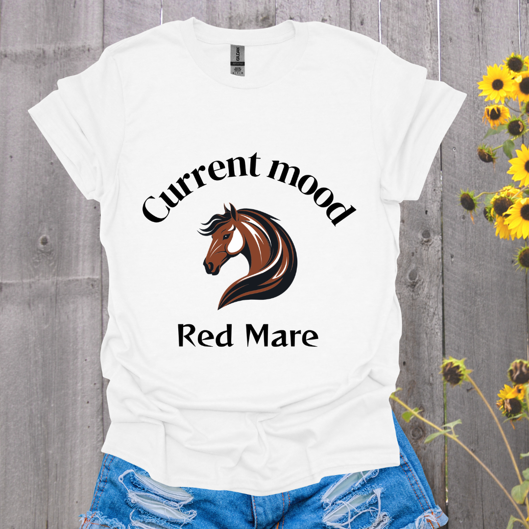 Current Mood Red Mare Horse T-Shirt