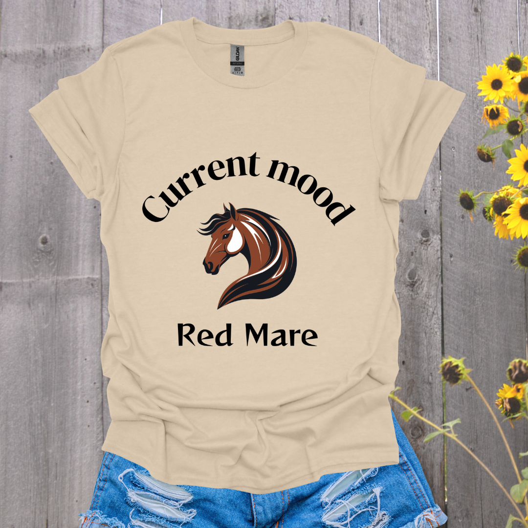 Current Mood Red Mare Horse T-Shirt