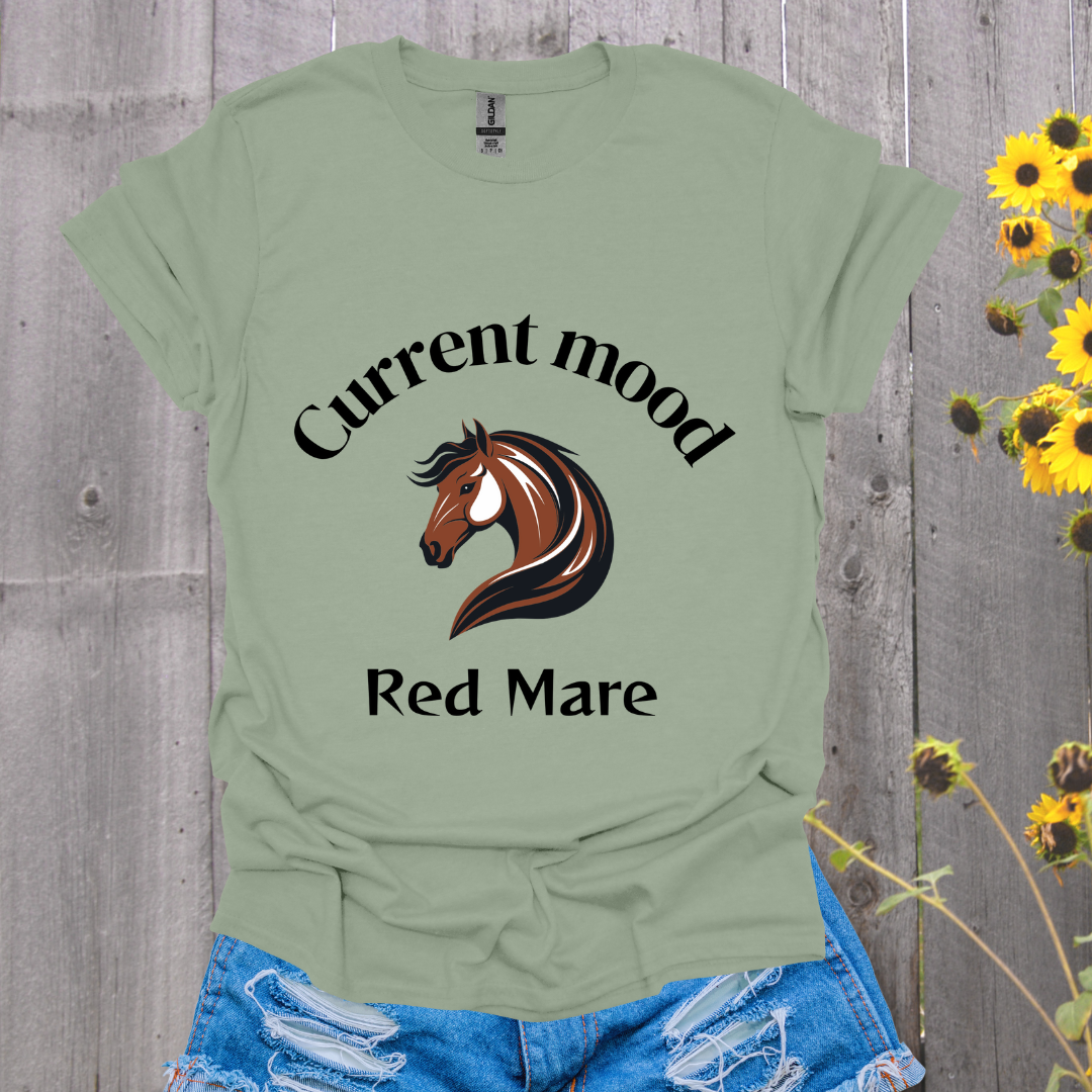 Current Mood Red Mare Horse T-Shirt