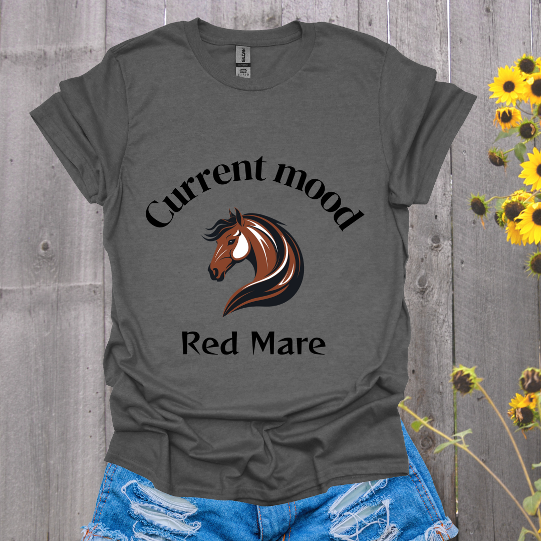 Current Mood Red Mare Horse T-Shirt