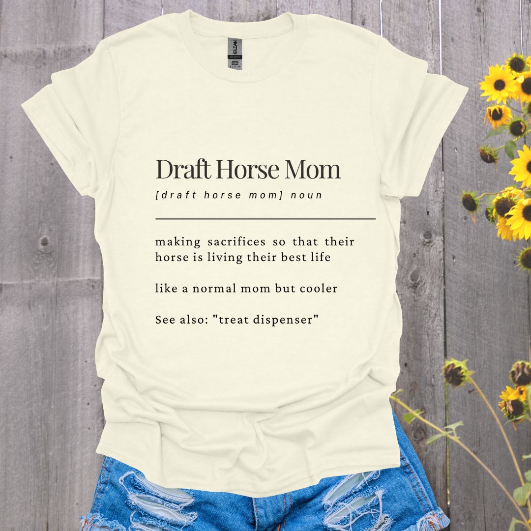 Draft Horse Mom Softstyle T-Shirt