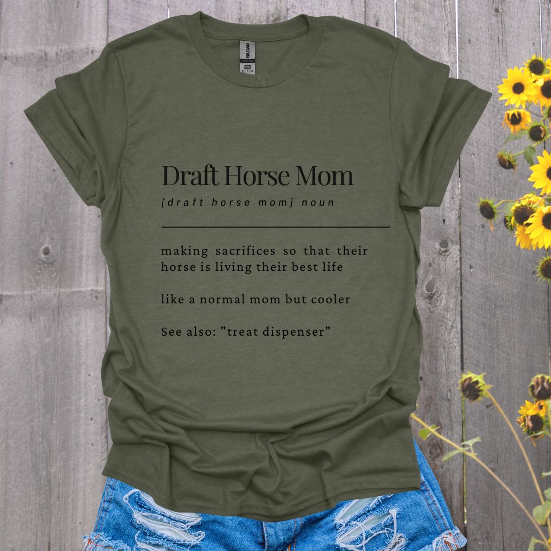 Draft Horse Mom Softstyle T-Shirt