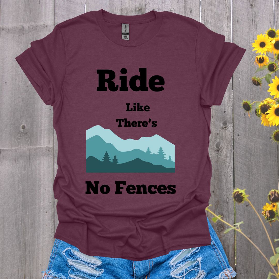 Ride Like There's No Fences Softstyle T-Shirt
