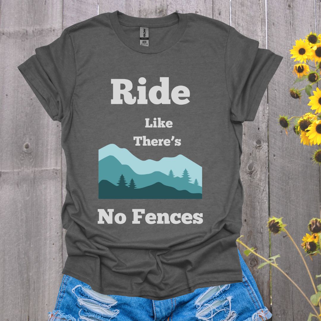 Ride Like There's No Fences Softstyle T-Shirt