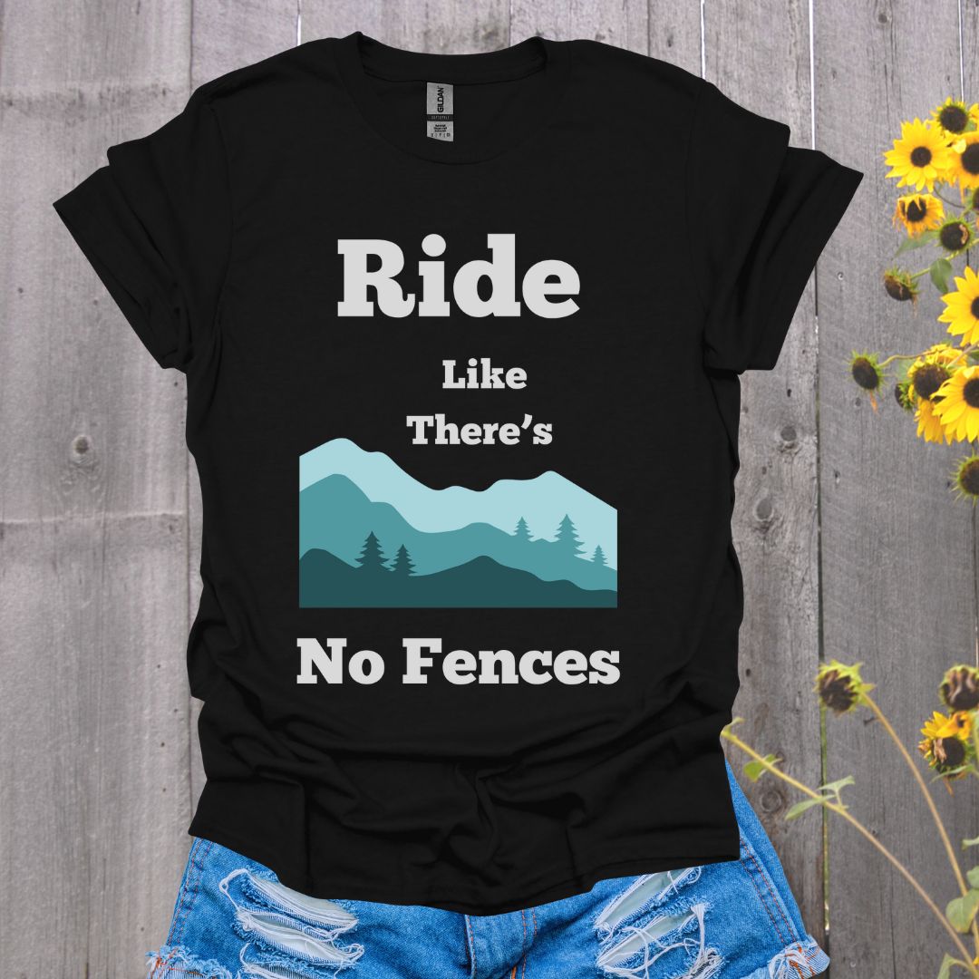 Ride Like There's No Fences Softstyle T-Shirt