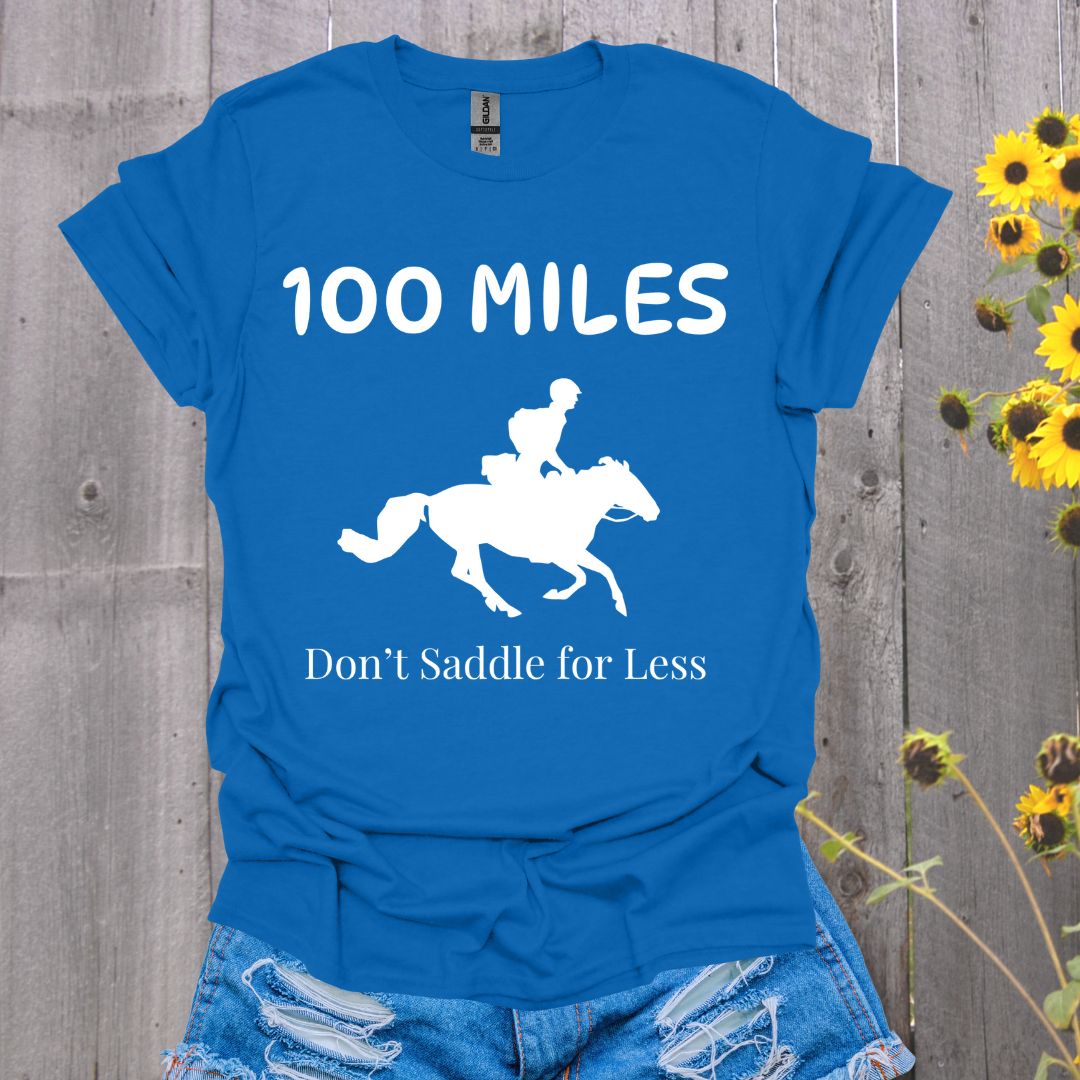 Don't Saddle for Less Endurance Horse Rider Softstyle T-Shirt