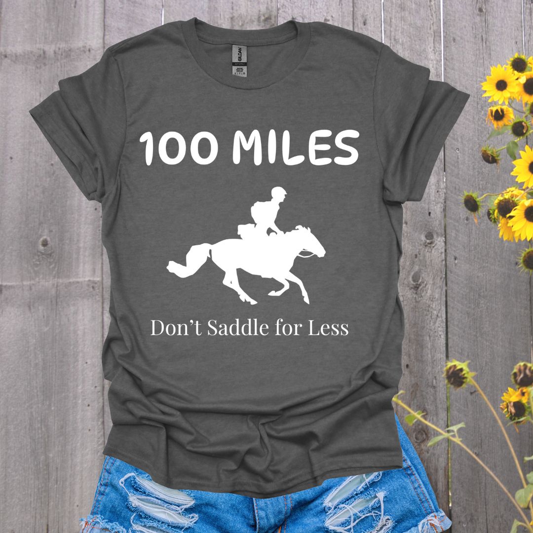 Don't Saddle for Less Endurance Horse Rider Softstyle T-Shirt
