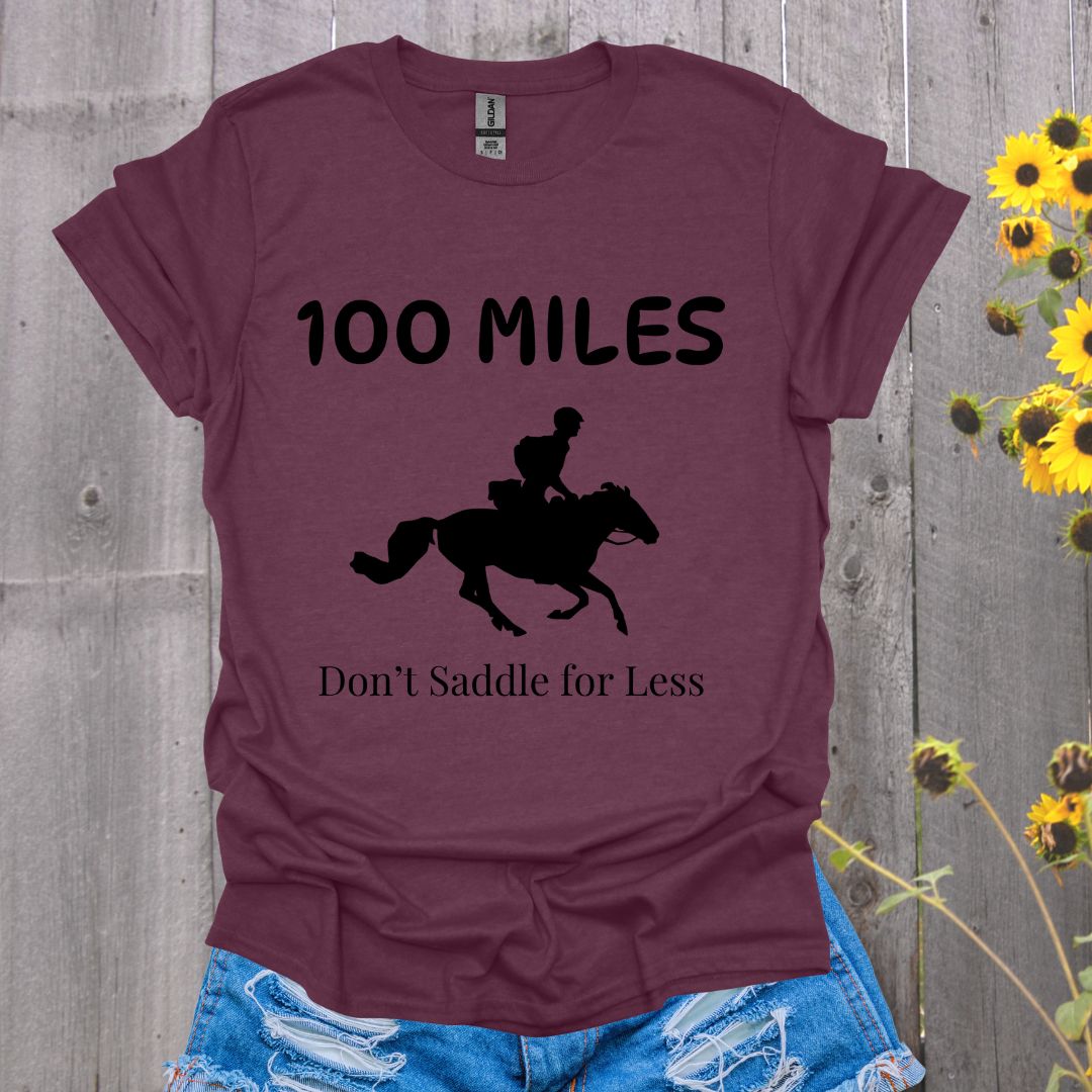 Don't Saddle for Less Endurance Horse Rider Softstyle T-Shirt