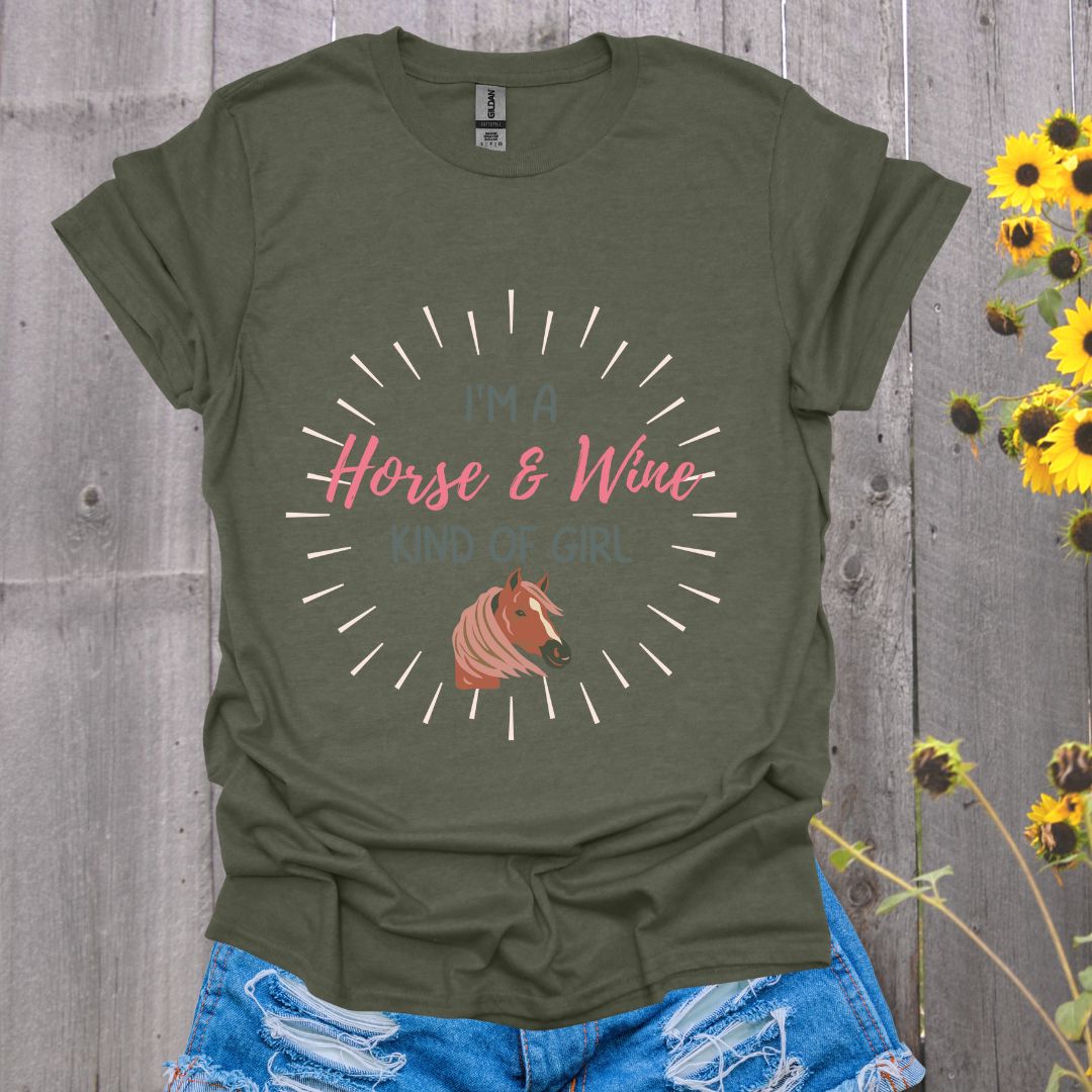 Horses and Wine Softstyle T-Shirt