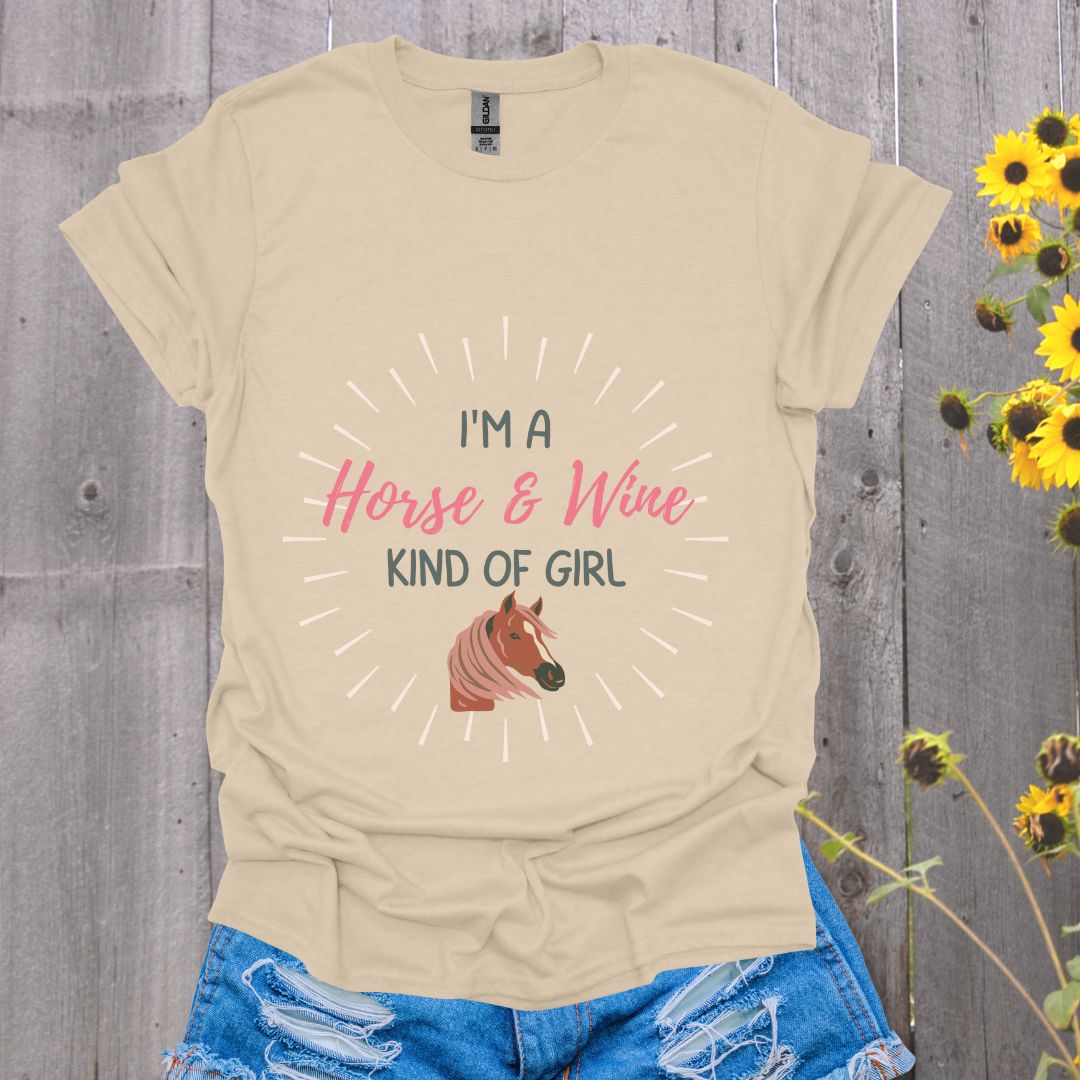 Horses and Wine Softstyle T-Shirt