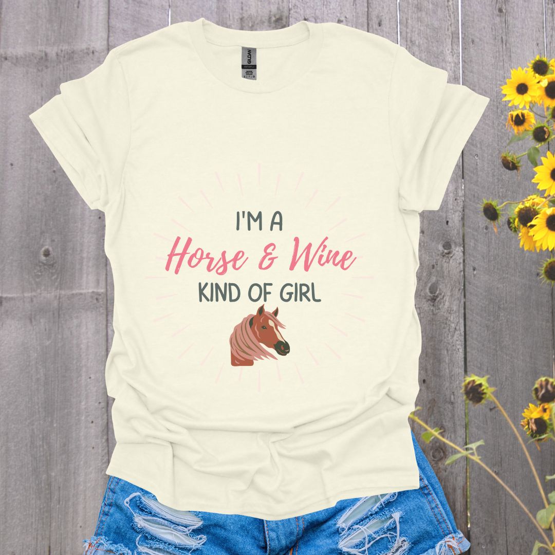 Horses and Wine Softstyle T-Shirt