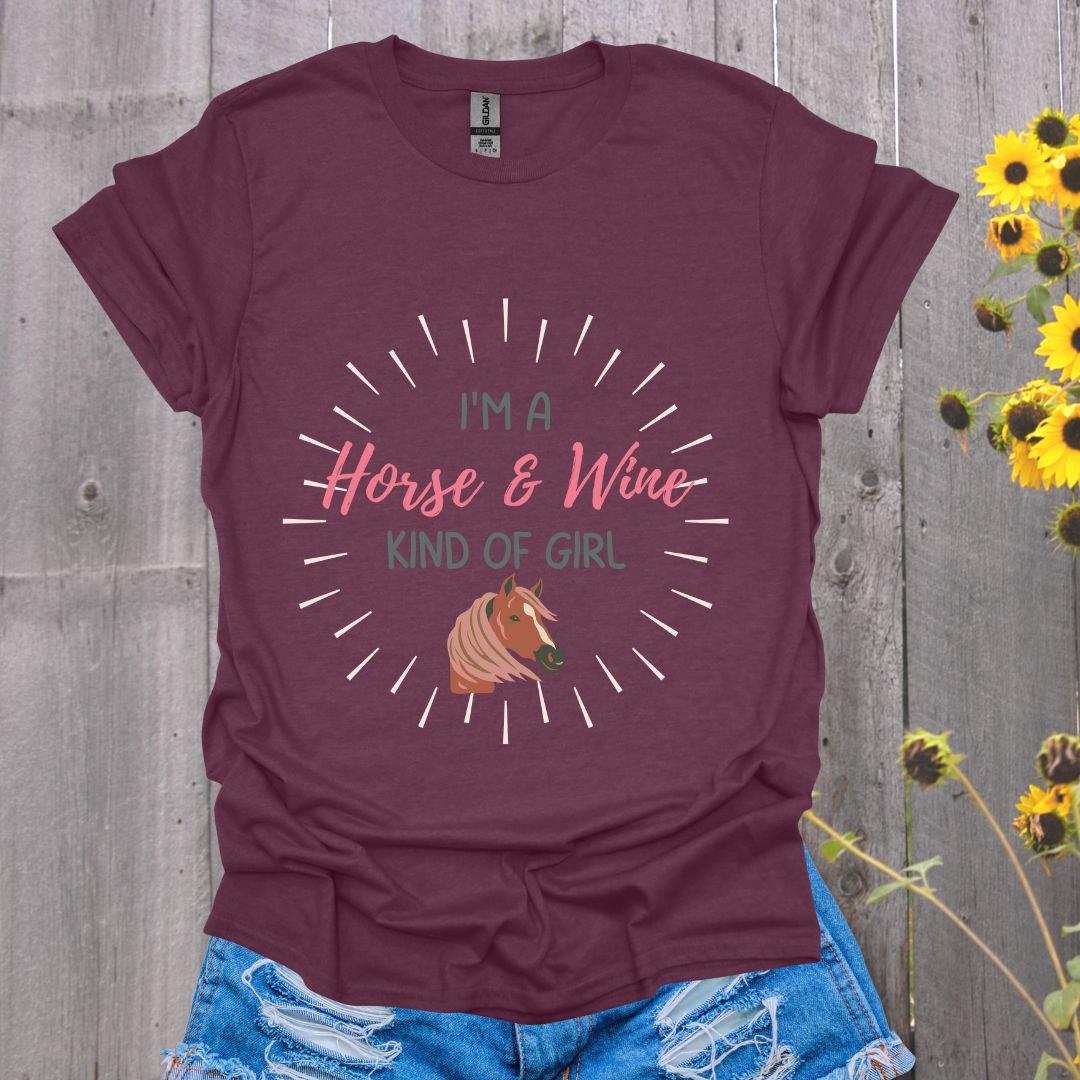Horses and Wine Softstyle T-Shirt