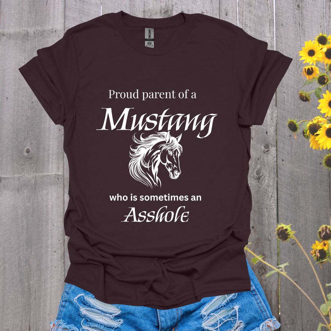 Proud Mom to a Mustang Unisex Softstyle T-Shirt
