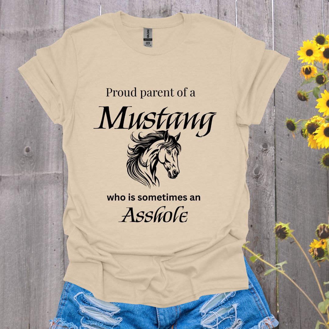 Proud Mom to a Mustang Unisex Softstyle T-Shirt