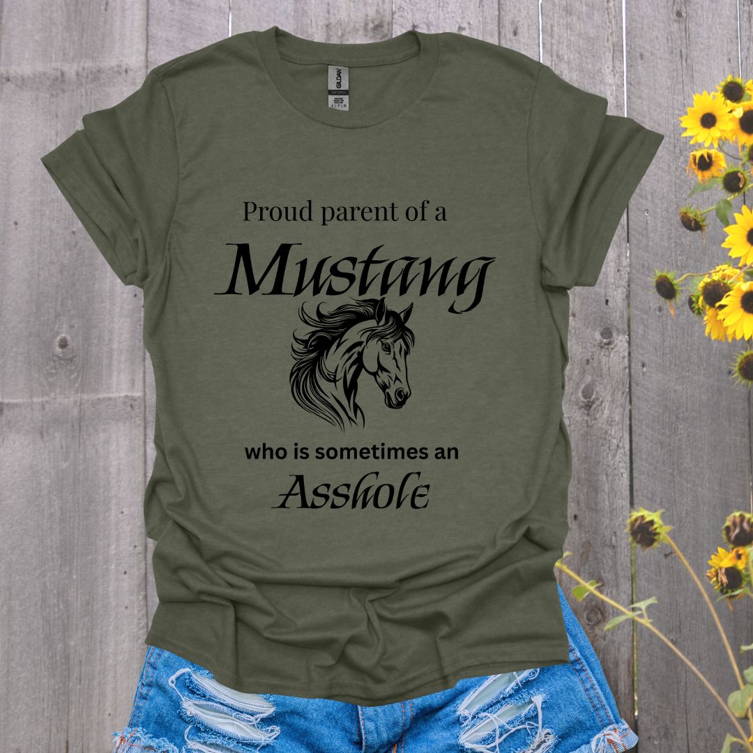 Proud Mom to a Mustang Unisex Softstyle T-Shirt