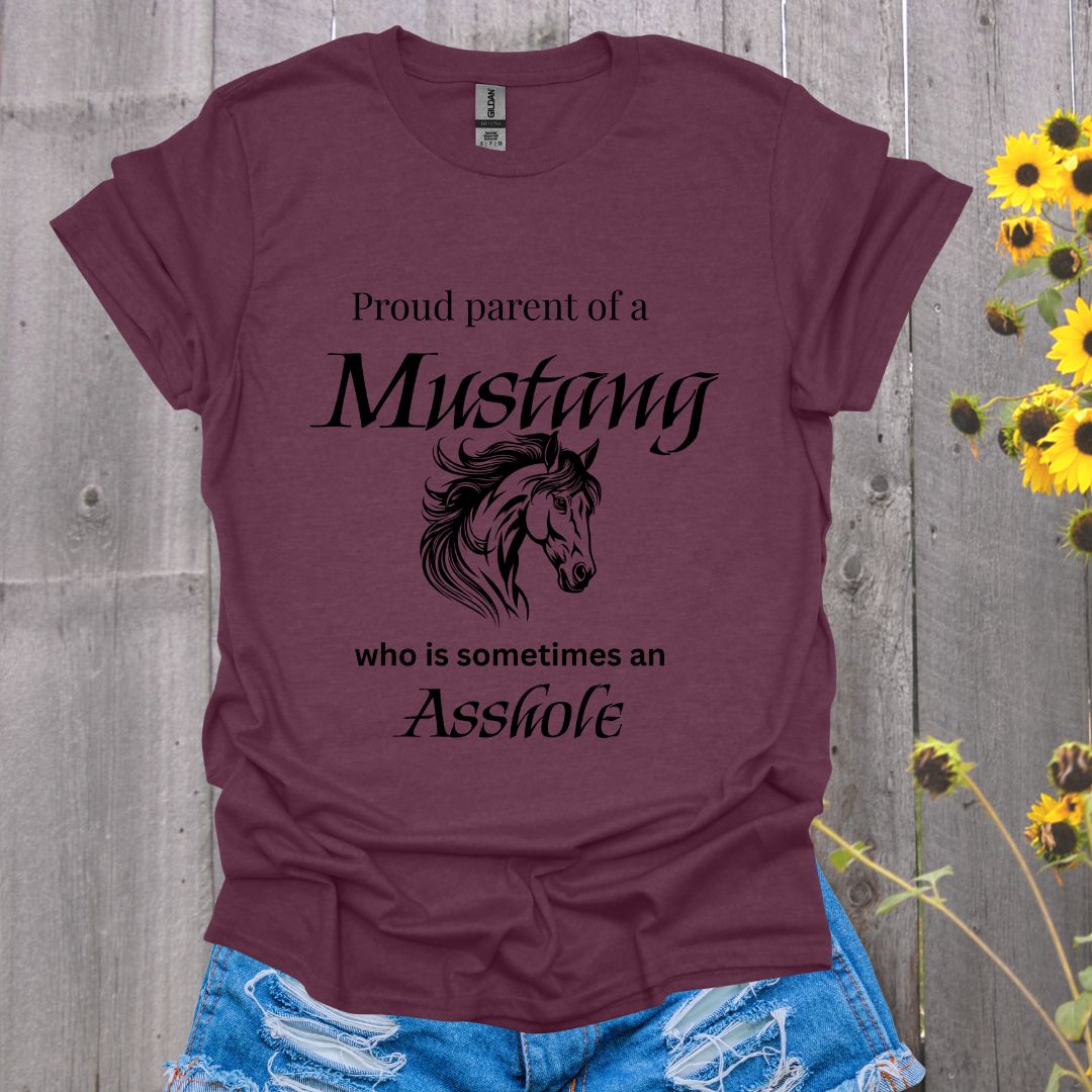 Proud Mom to a Mustang Unisex Softstyle T-Shirt