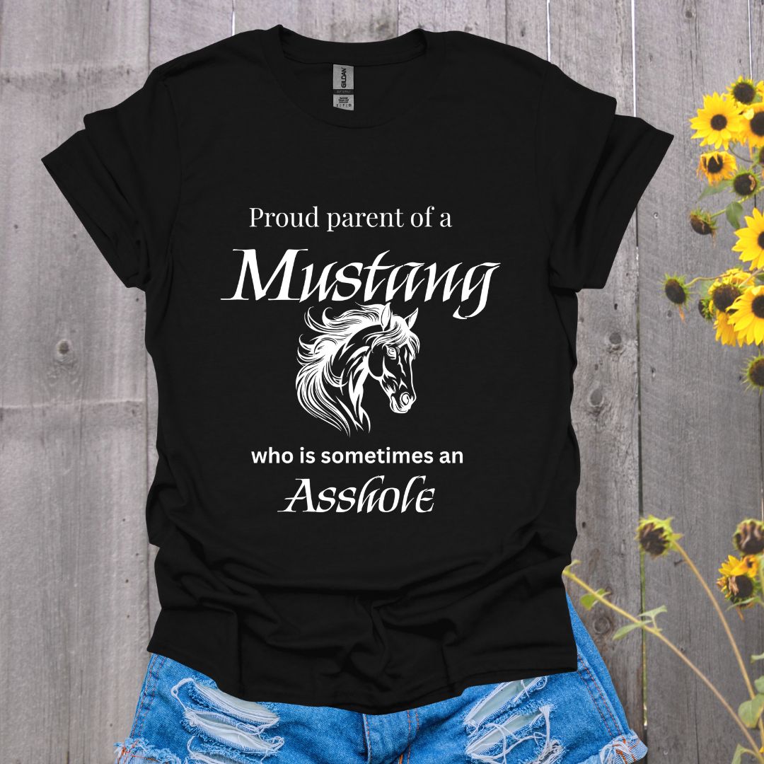 Proud Mom to a Mustang Unisex Softstyle T-Shirt