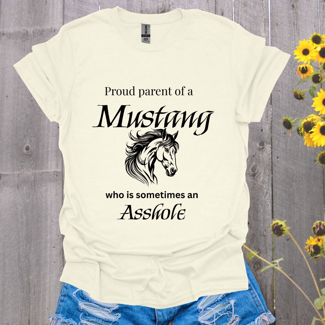 Proud Mom to a Mustang Unisex Softstyle T-Shirt