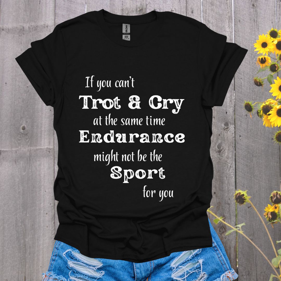 Trot and Cry Endurance Rider Softstyle T-Shirt