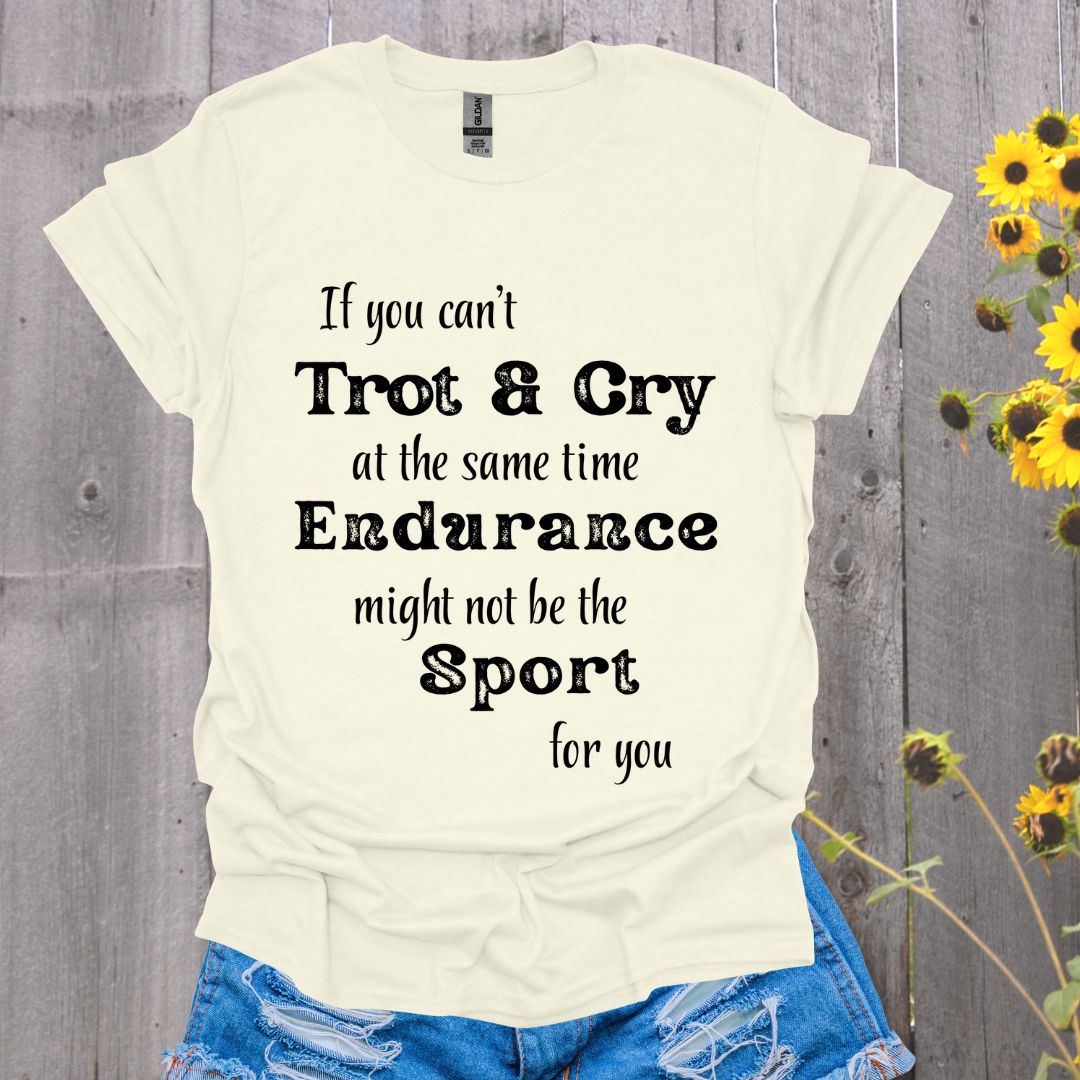 Trot and Cry Endurance Rider Softstyle T-Shirt