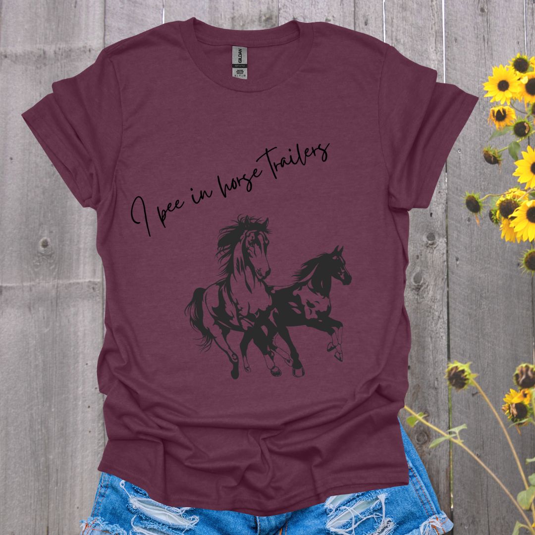 Equestrian Themed T-Shirt 'I Pee in Horse Trailers'