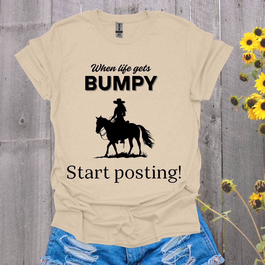 Start Posting - Western Horse T-Shirt
