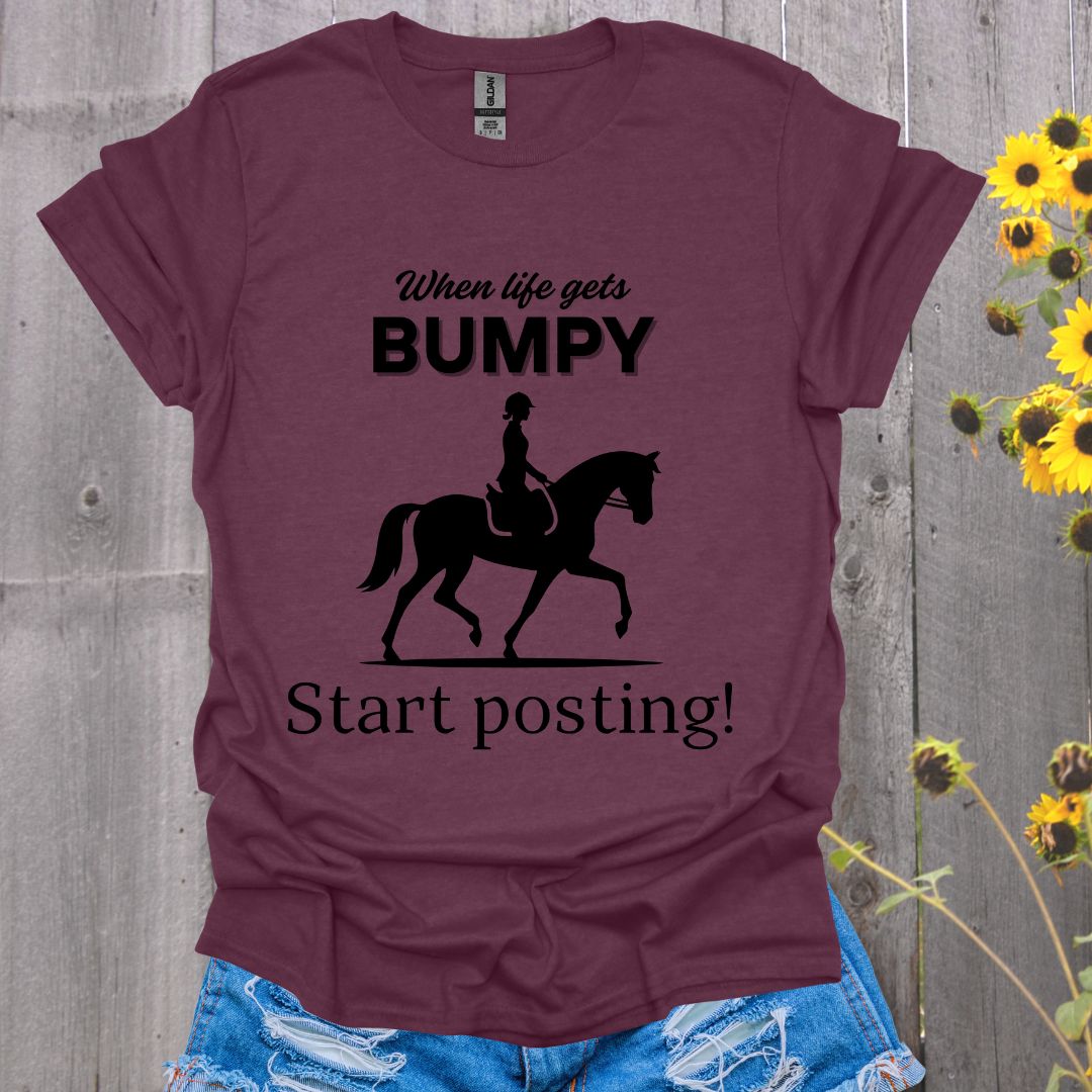 Start Posting - English Rider Horse T-Shirt