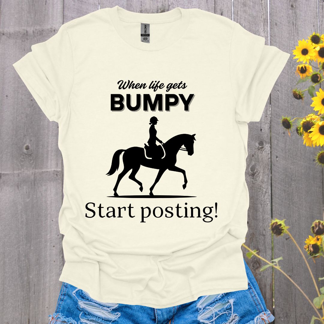 Start Posting - English Rider Horse T-Shirt