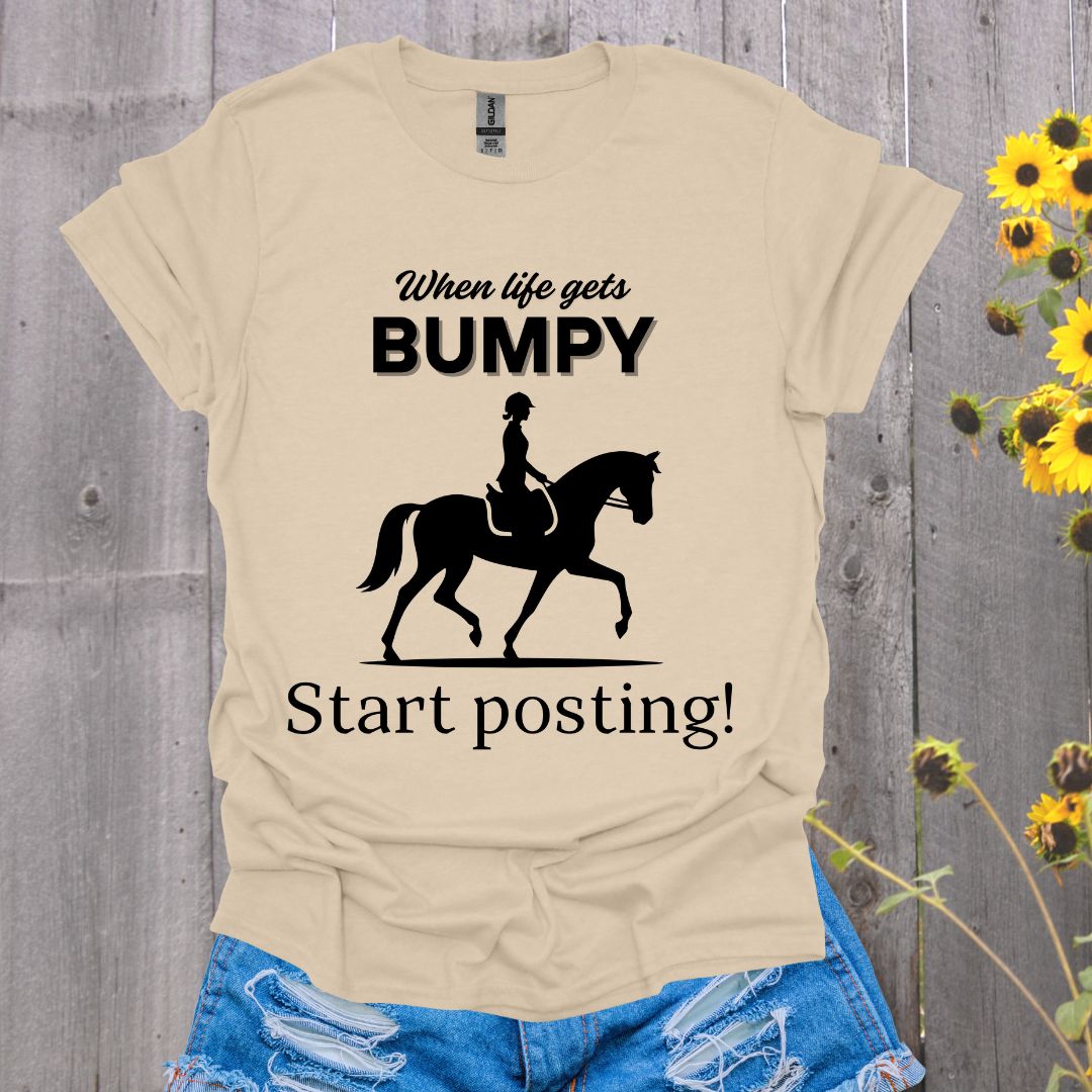 Start Posting - English Rider Horse T-Shirt