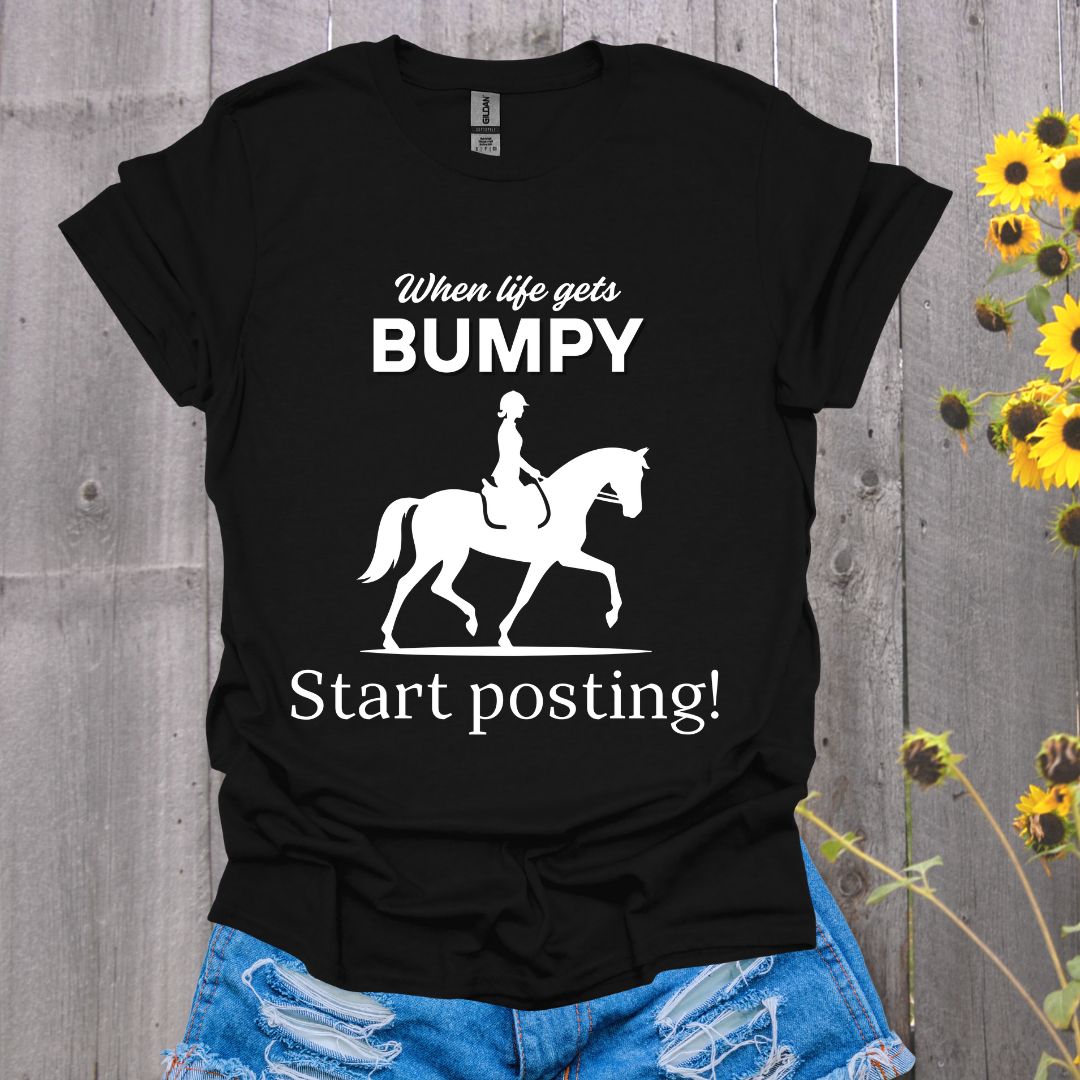 Start Posting - English Rider Horse T-Shirt