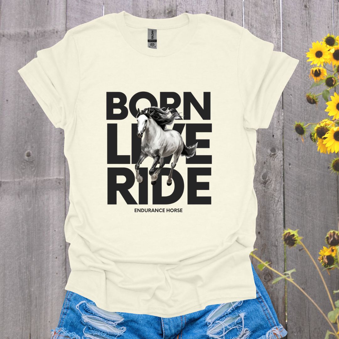 Born Live Ride Horse Softstyle T-Shirt